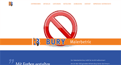 Desktop Screenshot of malerbetrieb-bury.de